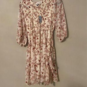 Born to Surf Red and White Dress